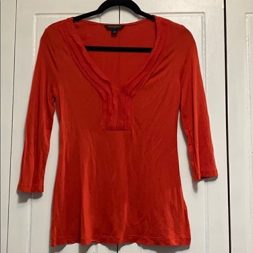 Banana Republic 3/4 sleeve V-Neck top XS